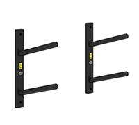 AEGCAOJH Soporte para Rodillo de Espuma de Metal Negro, Organizador de Pared para esterillas de Yoga de 2, 4, 6 y 8 Niveles, Estante para esterillas de Entrenamiento en casa, Gimnasio, ofic