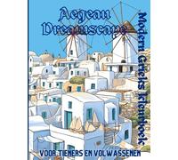 Aegean Escapes, Modern Grieks Kleurboek: Voor tieners en volwassenen (Vakantie in Griekenland, geef kleur aan je vakantieherinneringen)