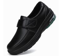 AEHO Zapatillas Cómodas Ancho Especial Cuero PU Zapatos ortopédicos Deportivos para Caminar para Mujer Zapatillas al Libre Zapatillas ortopédicas para Mujer,Negro,41/255mm
