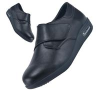 AEHO Zapato Ortopedico Mujer Zapato Ortopedico Mujer Cuero PU Zapatillas ortopédicas para Mujer Zapatos ortopédicos Deportivos para Caminar para Mujer,Negro,39 EU