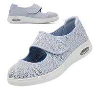 AEHO Zapatos OrtopéDicos Mujer Juanetes Especiales para Zapatillas Pie Ancho Especial Caminar apatos Ortopédicos Calzado Pies Anchos,Gris,38 EU