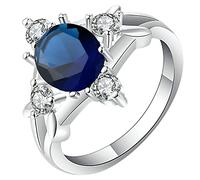 Aeici - Anillo de plata para mujer, anillos de plata y anillo único de plata, one size, Metal, Zirconia cúbica