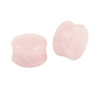 Aeici Dilatador Lobo, dilatadores de piedra, 2 unidades, tapones para los oídos rosa piedra, No Gemstone