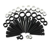 Aeici - Esparcidor de oreja, acrílico, 36 piezas, para oídos, cono y aro, No Gemstone