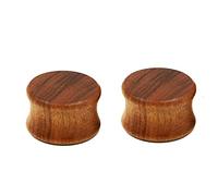 Aeici - Esparcidor de orejas, túnel esparcidor de madera, 2 piezas, extensor de oreja, madera, No Gemstone