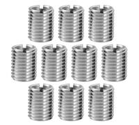 AEIOPRS 10 pcs Insertos de Roscas Insertos de Tuercas Reductor de Rosca Manguito de Reparación de Tuercas Reductoras Interior M8*M10 Inserto Roscado Autorroscante de Acero INOX(12mm)