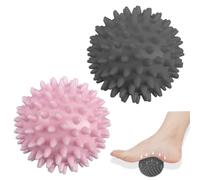 AEIOPRS 2 pcs Bolas de Masaje para aliviar Dolores musculares Pelotas de Masaje con Pinchos Sport Bolas de Masaje.Bolas de Masaje Tejido Profundo Usarse en Manos, Antebrazos Hombros Espalda Pies
