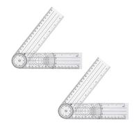 AEIOPRS 2 Pcs Goniómetro Fisioterapia 14pulgadas/36cm Medidor de Ángulos 360 ° Ortopédico Manual para Rodilla Hombro Cadera Codo Ideal para Fisioterapeutas