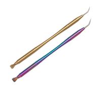 AEIOPRS 2 Pcs Peine Accesorio para Levantar Pestañas Cepillo de Acero Inoxidable para Separador y Lifting de Pestañas Herramienta para Extensiones Lash Lift Vistoso