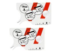 AEIOPRS 2 Tarjetas Tarjeta de Captura de Garrapatas con Lupa Herramienta para Mascotas Escala de Garrapatas Recogegarrapatas