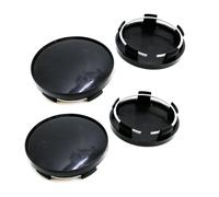 AEIOPRS 4 Pcs Tapas del buje para llanta diámetro de Universal tapacubo Aluminio para Centro de Rueda Accesorios para Coche Cromo
