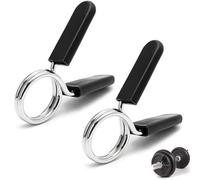 AEIOPRS Conjunto de 2 Collares de Resorte para Levantamiento de Pesas Abrazaderas de Resorte Mancuerna de 30 mm para Entrenamiento de Fuerza en el Gimnasio