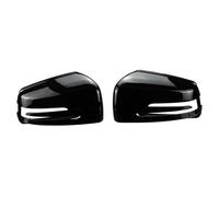 AEIOUPMMA 1 par de Cubiertas de Espejo retrovisor de Puerta, Tapas de Espejo retrovisor Laterales para Mercedes-Benz CES GL Class W204 W212 W221 CLA GLA 2009-2013, Color Negro Brillante (Negro)