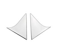 AEIOUPMMA 1 par de Pegatinas Decorativas para alerón Trasero de ABS Cromado para Honda HRV HR-V Vezel 2015-2018, antiarañazos