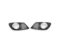 AEIOUPMMA 1 par de Rejillas antiniebla para Parachoques Delantero de Coche con Marco Cromado para Mercedes-Benz C-Class W204