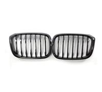 AEIOUPMMA 1 par de Rejillas Delanteras Tipo riñón para Coche, Color Negro Brillante para BMW X3 G01 X4 G02 2018 2019 2020 2021