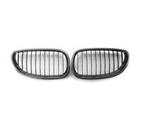 AEIOUPMMA 1 par de Rejillas Delanteras Tipo riñón para Coche, de Fibra de Carbono, ABS, para Carreras, Serie 5 para BMW E60 E61 M5 2004 2005 2006 2007 2008 2009