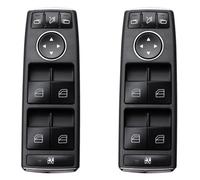 AEIOUPMMA 2 interruptores Principales de elevalunas eléctrico para Mercedes-Benz Clase E W204 Clase C 207 C117 G500 G550 A2049055402 (Negro)