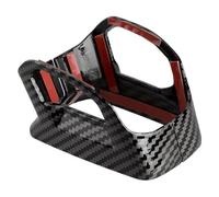 AEIOUPMMA 2 Piezas/Juego de Cubierta de Base para pomo de Cambio de Marchas Delantero de Coche, Estilo Fibra de Carbono, moldura ABS, Resistente al Agua, Compatible con Mitsubishi Outlander 2022-2023