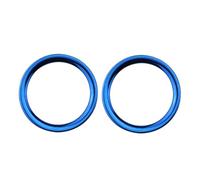 AEIOUPMMA 2 Piezas/Juego de Pegatinas Protectoras para Rejilla de ventilación Delantera de Coche para Nissan Kicks 2017-2021, embellecedor Decorativo para Salida de Aire Interior (Azul)