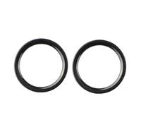 AEIOUPMMA 2 Piezas/Juego de Pegatinas Protectoras para Rejilla de ventilación Delantera de Coche para Nissan Kicks 2017-2021, embellecedor Decorativo para Salida de Aire Interior (Negro)