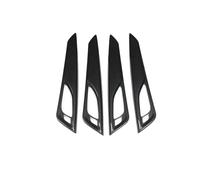 AEIOUPMMA 4 Piezas de Cubierta de manija Interior del Panel de la Puerta,Pegatinas de plástico ABS,Estilo automático para Cadillac CT5 2020 2021 2022(Carbon Fiber Black)