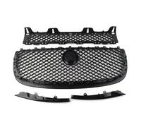 AEIOUPMMA 4 Piezas de Rejilla de Parachoques Delantero de Coche de Color Negro Brillante, Accesorios de Rejilla de Malla Superior e Inferior para Jaguar XJ 2010 2011 2012 2013 2014 2015