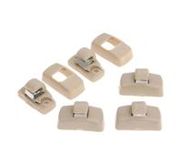 AEIOUPMMA 5 Piezas de Ganchos para Visera Solar de automóvil, Remaches, Soporte para Tablero de protección Solar de automóvil, Soporte para Colgar para Audi A2 A3 A4 B6 A5 Cabriolet 443857562B