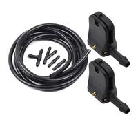 AEIOUPMMA Boquilla rociadora para Brazo limpiaparabrisas 2X con Manguera de 2 Metros para Mercedes-Benz Vito W638 Sprinter para SsangYong Rodius MK1(Nozzle and Hose)