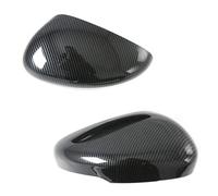 AEIOUPMMA Cubierta de Espejo retrovisor de Fibra de Carbono ABS para Coche, Tapa de Espejo Lateral, decoración con Cubierta de manija de Puerta Inteligente para Coche (Color Fibra de Carbono)