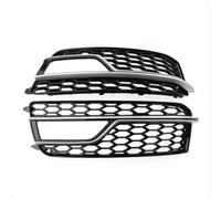 AEIOUPMMA Cubierta de Malla para luz antiniebla del Parachoques Delantero del Coche, cromada Izquierda, Rejilla de Panal para Audi S5 A5 S-Lines 2013-2016