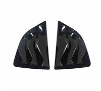 AEIOUPMMA Embellecedor Adhesivo para la Cubierta del Obturador Lateral la Ventana Trasera,ABS,Fibra Carbono,Color Negro Brillante para Honda Jazz 2014-2019(Gloss Black)