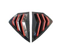 AEIOUPMMA Embellecedor Adhesivo para la Cubierta del Obturador Lateral la Ventana Trasera,Entrada ventilación,ABS,Fibra Carbono,Color Negro,Hatchback para Mazda 3 Axela 2019-2022(Carbon)