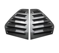 AEIOUPMMA Embellecedor Adhesivo para la Cubierta del Obturador Lateral la Ventana Trasera,Rejilla ventilación,ABS,Fibra Carbono,Color Negro para VW Golf MK8 2020 2021 2022 2023(Carbon)