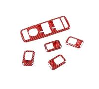 AEIOUPMMA Embellecedor de la Cubierta del Panel del Interruptor de la Ventana del Coche de Fibra de Carbono ABS para Tesla Model S 2014-2024