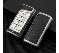 AEIOUPMMA Funda de Cuero de TPU para Llave de Coche, Carcasa para Llavero (Estuche Plateado) para Gac Trumpchi Gs4 Gm8 Ga3 Ga6 Sgs7 Ga4 Gs5 Gs3 Legend Gs8