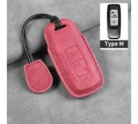 AEIOUPMMA Funda de Cuero para Llave de Coche para Honda PCX160 Vision SH350 160 PCX 125 Switch 150 ADV Wrench 350 2021 2022 Motocicleta (Rojo M2)