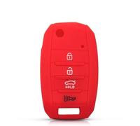 AEIOUPMMA Funda de Silicona para Mando a Distancia de Coche de 4 Botones para KIA Rio Sportage 2016 Ceed Sorento Cerato K2 K3 K4 K5(Red)