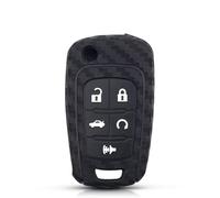 AEIOUPMMA Funda de Silicona y Carbono para Llave de Coche de 5 Botones para Chevrolet Cruze Epica Lova Camaro Aveo para Opel Insignia Astra