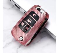 AEIOUPMMA Funda de TPU para Llave de Coche, Funda Protectora para Llavero para Chevrolet Cruze, Opel Insignia, Astra J, Zafira C, Mokka Encore, Accesorios (Funda para Llave Rosa)