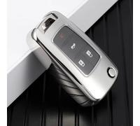 AEIOUPMMA Funda de TPU para Llave de Coche, Llavero para Chevrolet Cruze Aveo Trax Malibu Captiva para Buick Opel Astra Corsa Insignia Mokka (Plata)