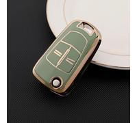 AEIOUPMMA Funda de TPU para Llave de Coche para Opel Astra H Corsa D Insignia Vectra Zafira Signum, Funda Protectora para Llavero, Accesorios (Verde)