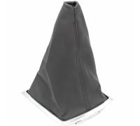 AEIOUPMMA Funda Protectora de Cuero para pomo de Palanca de Cambios de Coche con Marco Cromado para Ford Focus 2 MK2 2004-2006 2007 2008 2009 2010 2011 2012