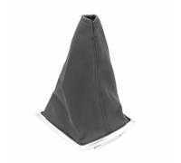 AEIOUPMMA Funda Protectora de Cuero para pomo de Palanca de Cambios de Coche con Marco Cromado para Ford Focus 2 MK2 2004-2012