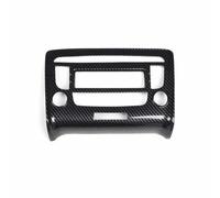 AEIOUPMMA Marco Decorativo para Panel de CD de salpicadero Pegatinas de ABS,diseño Interior para Audi TT 2008-2014(Carbon Fiber Black)