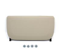AEIOUPMMA para BMW 5 7 GT Series F10 F11 F01 F02 F07 2009 2010 2011 2012 2013 Funda de Cuero para el Respaldo del Asiento del Coche con Bolsillo de Almacenamiento (Color Crema)