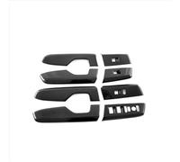 AEIOUPMMA para Honda CR-V CRV 2023 2024, botón de elevación de Ventana de automóvil, Cubierta de Panel de Interruptor, moldura de Bisel de manija de Puerta, Fibra de Carbono ABS