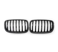 AEIOUPMMA Parrilla Delantera de riñón para Coche, Estilo Fibra de Carbono, Izquierda y Derecha, ABS, 2 Piezas para BMW X5 X6 E70 E71 2008 2009 2010 2012 2013