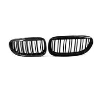 AEIOUPMMA Parrilla Delantera Tipo riñón de ABS de Color Negro Brillante de 2 Piezas, Rejilla de Malla de Doble línea para la Serie 6 para BMW E63 E64 650i M6 2004-2010