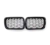 AEIOUPMMA Parrilla Delantera Tipo riñón para Coche, Estilo Diamante, Marco Negro Brillante, Serie 3, 2 Unidades para BMW E36 M3 1997 1998 1999